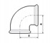 DIAMOND Pocinčano koljeno 1" pocinčano